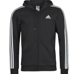 Adidas Sportswear - 3 STRIPES FL FULL ZIP HD Noir