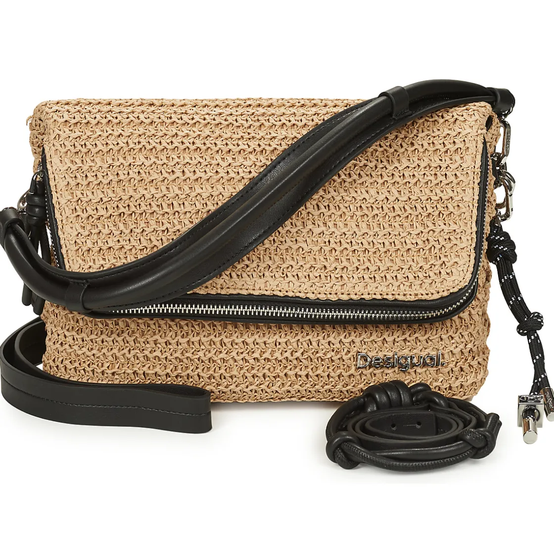 Desigual Besaces / Sacs Bandoulière^- HALF LOGO RAFFIA VENECIA 3.0