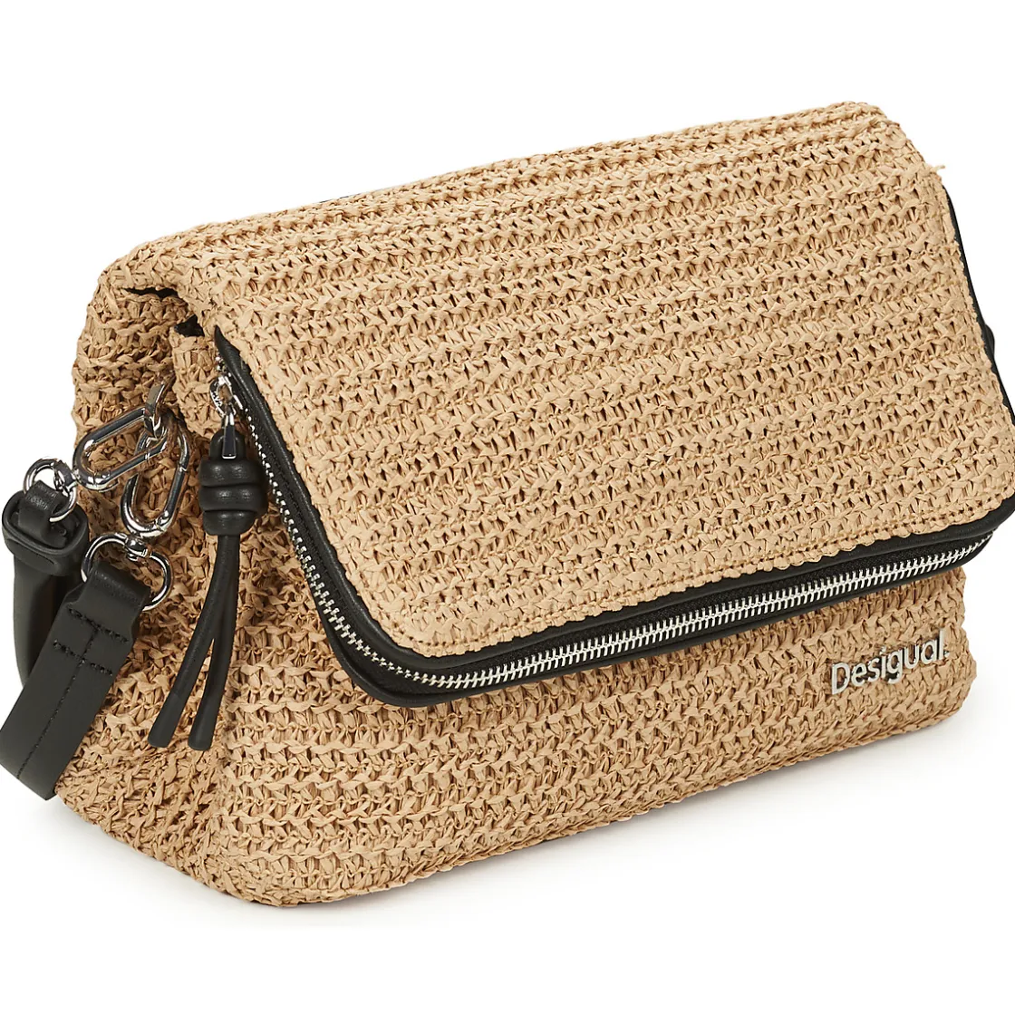 Desigual Besaces / Sacs Bandoulière^- HALF LOGO RAFFIA VENECIA 3.0