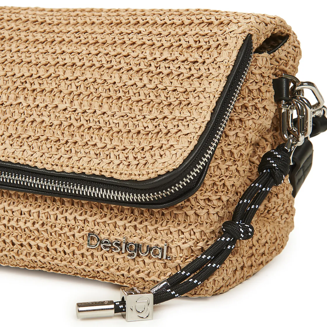 Desigual Besaces / Sacs Bandoulière^- HALF LOGO RAFFIA VENECIA 3.0
