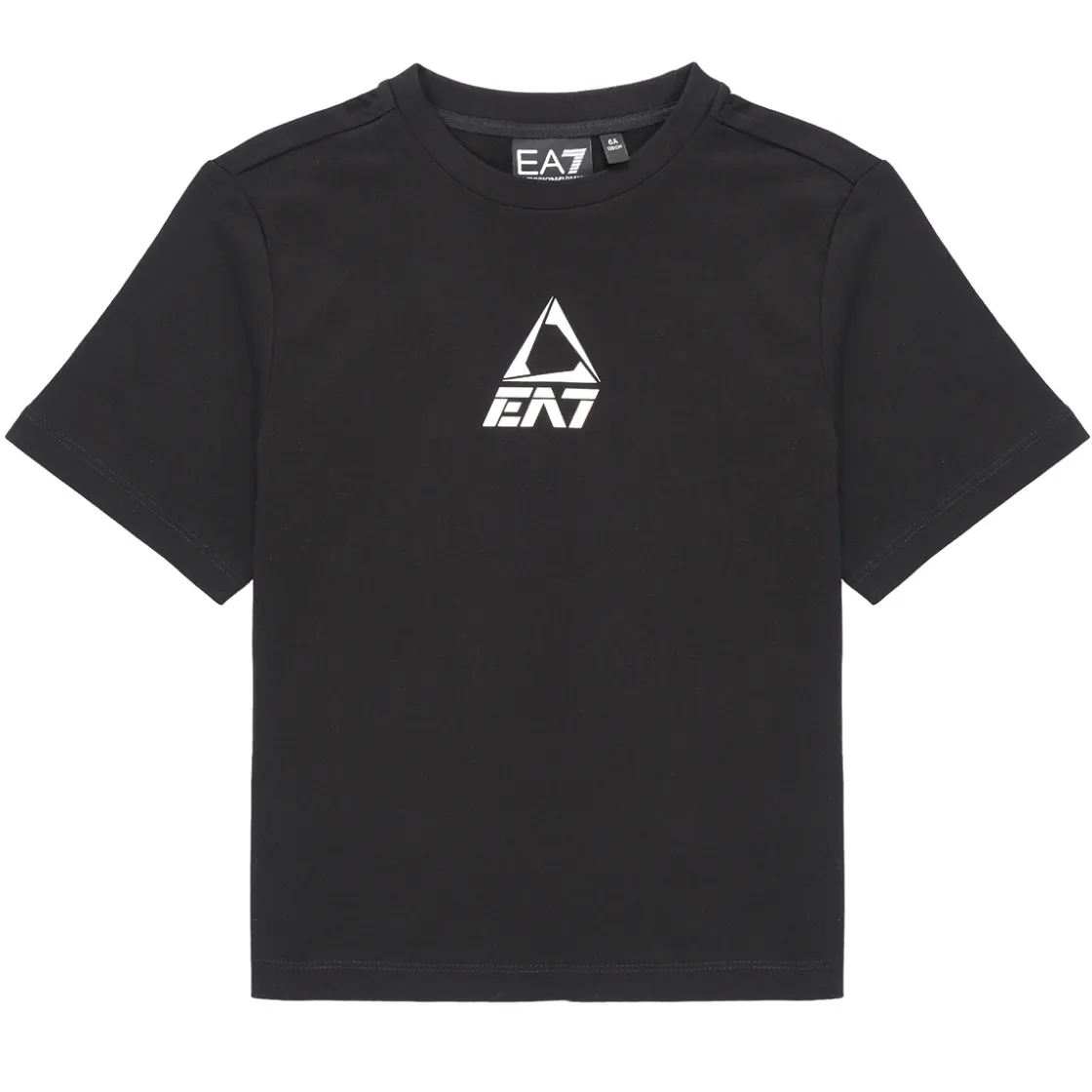 Emporio Armani EA7 - TRAIN LOGO SERIES BOY KIT TEE-SHORTS FREE Noir New