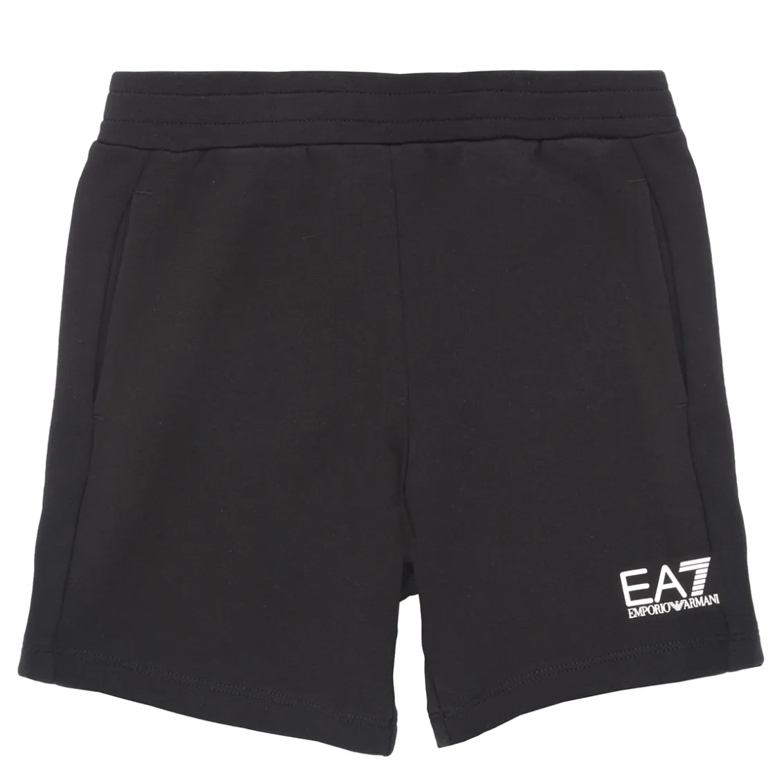 Emporio Armani EA7 - TRAIN LOGO SERIES BOY KIT TEE-SHORTS FREE Noir New