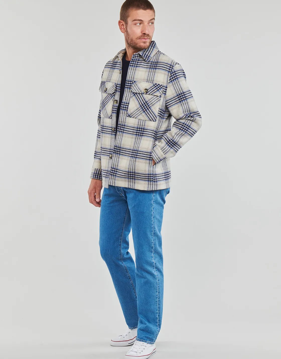 Esprit Manteaux^- CHECK OVERSHIRT