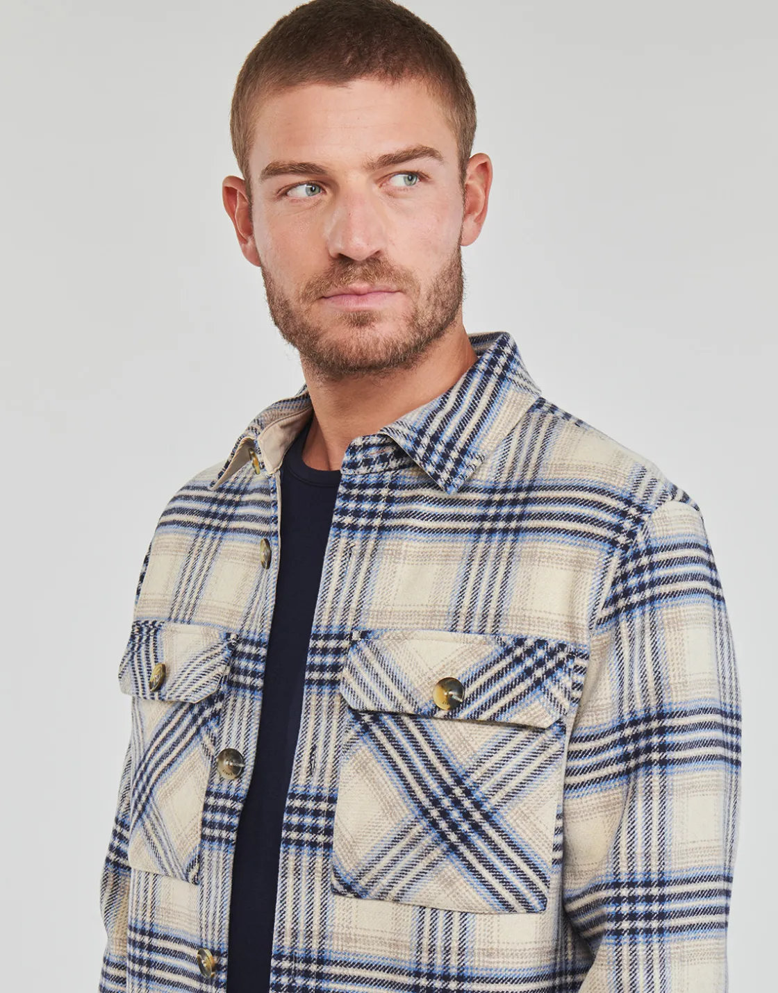 Esprit Manteaux^- CHECK OVERSHIRT
