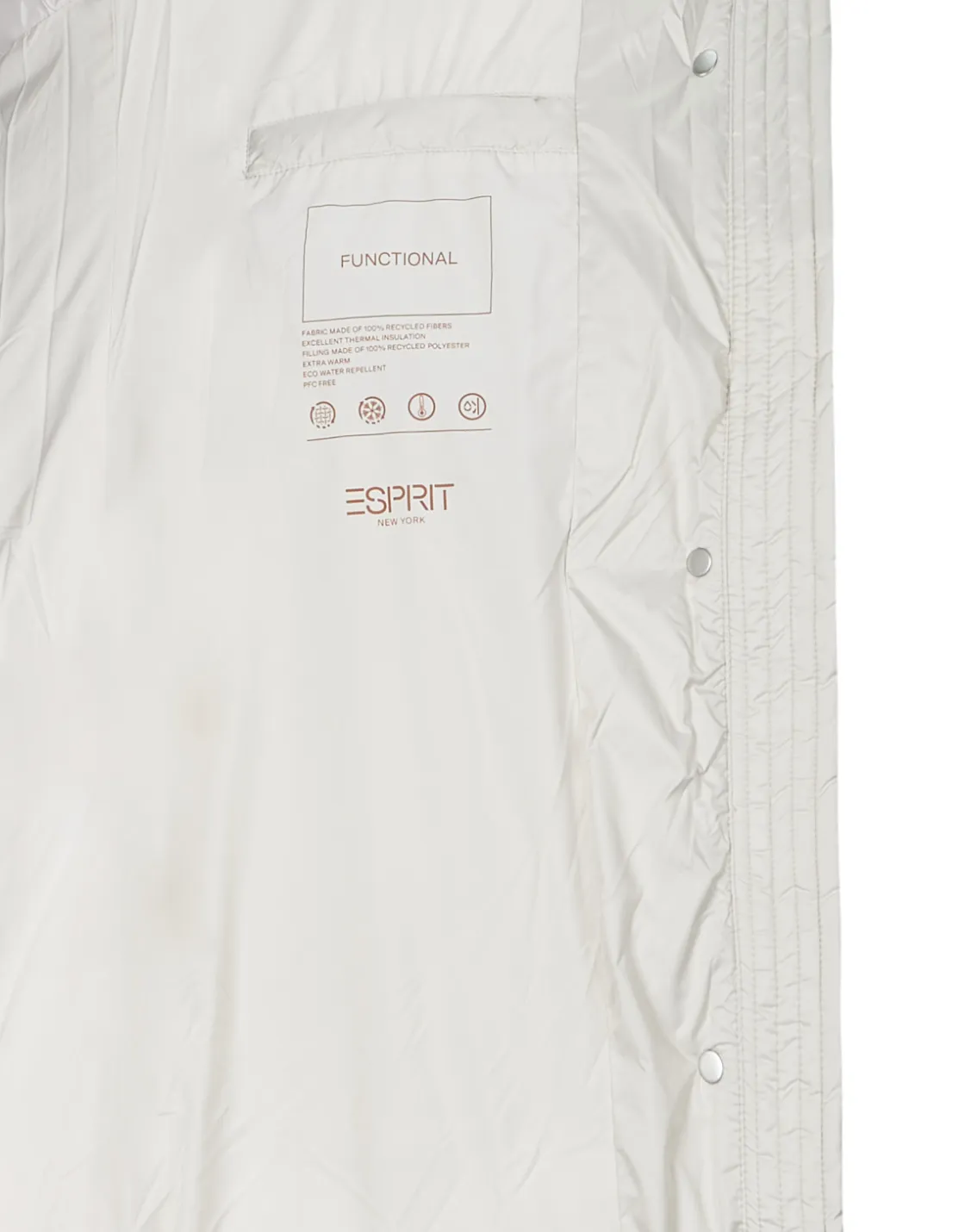 Esprit Manteaux^- LONG COSY PUFFER COAT