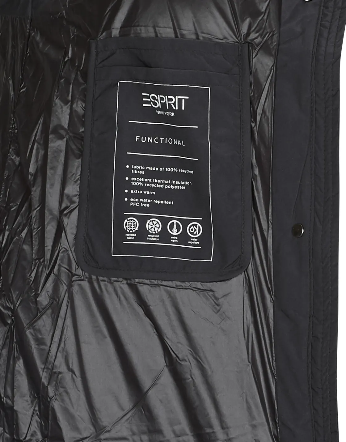 Esprit - PEFFER VEST Noir Sale