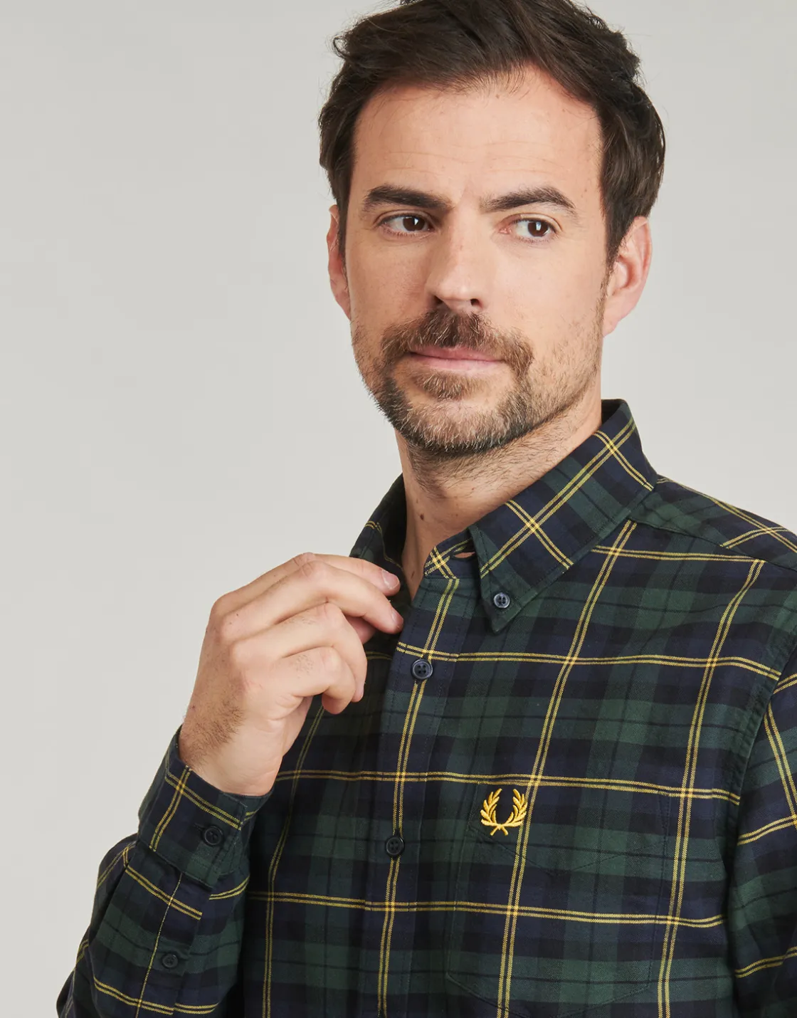 Fred Perry - OXFORD TARTAN SHIRT< Chemises