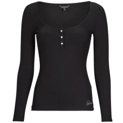 Guess T-shirts & Polos^- LS KARLEE JEWEL BTN HENLEY
