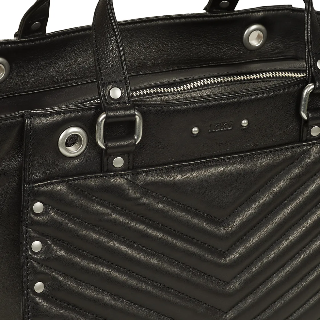 Ikks - 1440 M ROCK STUDS ZIPPE Noir Clearance