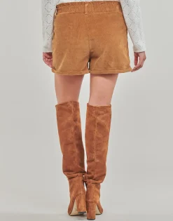 Only Shorts & Bermudas^- ONLCUBA-FLORA HW PB CORD SHORTS PNT