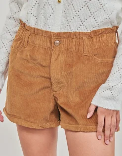 Only Shorts & Bermudas^- ONLCUBA-FLORA HW PB CORD SHORTS PNT
