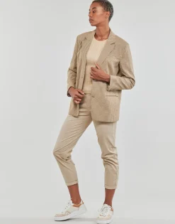 Only Vestes^- ONLMOLLY L/S OVS CHECK BLAZER TLR