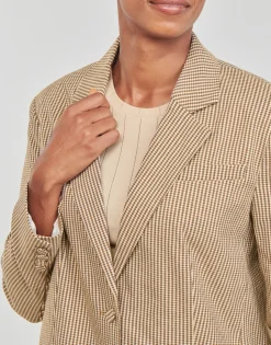 Only Vestes^- ONLMOLLY L/S OVS CHECK BLAZER TLR