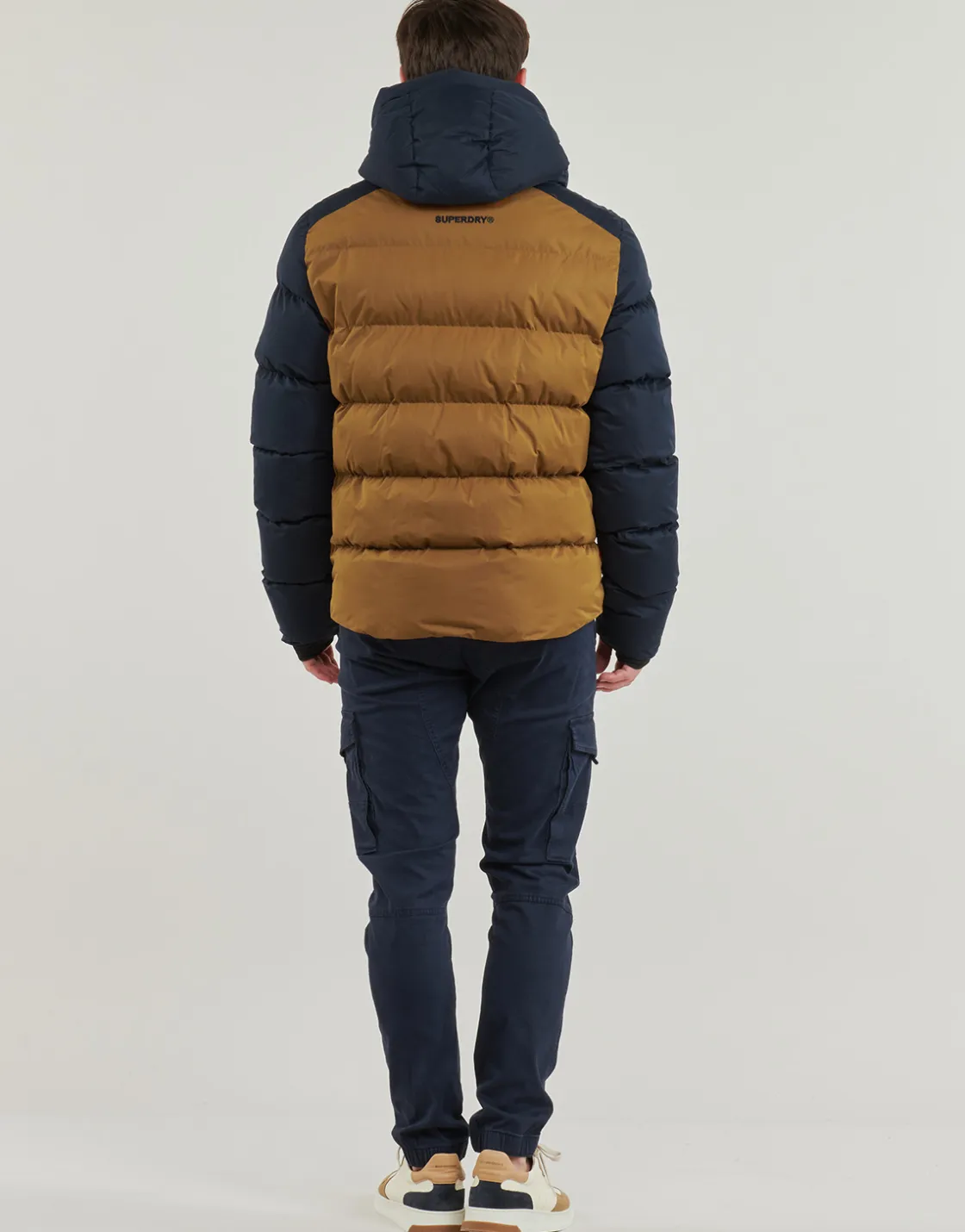 Superdry Manteaux^- HOODED COLOR BLOCK
